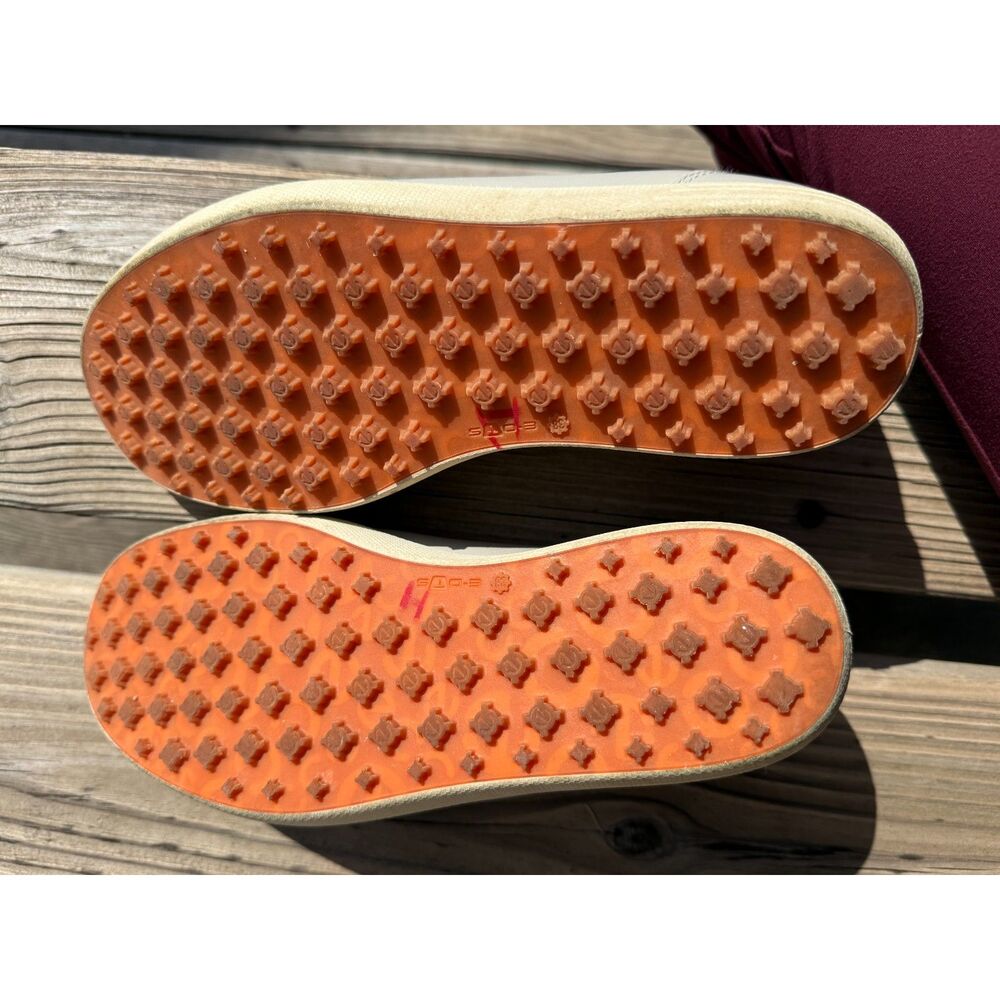 ECCO Hydromax Gray Leather Spikeless Golf Shoes Women's sz 8 W EU 38 - Picture 5 of 6
